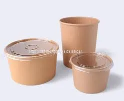 Eco Friendly 16oz Disposable Soup Cups With Lids Kraft Paper Storage Containers thumbnail-1