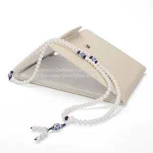 Pearl Necklace Folding Package New Packaging Jewelry Bag PU Leather Clutch Bag Portable Travel Jewelry Storage Bag thumbnail-5