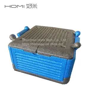 Portable Foldable Black EPP Foam Flip Box Car Storage Outdoor Picnic Expanded Polypropylene Packaging Box With Texturing Surface thumbnail-4