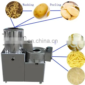 Automatic Potato Peeling Machine Potato Cleaning Machine And Cutting Machine With High Quality. thumbnail-3