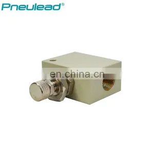 Pneulead Type QS-03 3/8'' Pneumatic Air Manual One Way Solenoid Throttle Flow Control Valve thumbnail-5