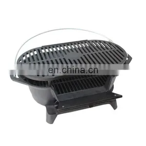 Manufacturer Outdoor Camping Argentine Cast Iron Oval Smoker Charcoal Bbq Grill thumbnail-4