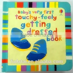 FDT Customized Eco-friendly Baby Education Cloth Touch and Feel Board Book Printing thumbnail-1