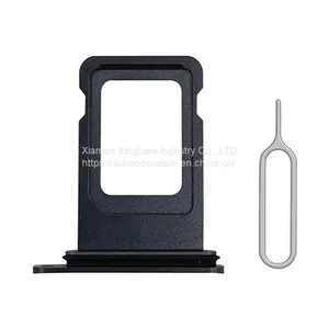 SIM Card Tray Slot Holder Replacement With Waterproof for IPhone 11 SIM Card Tray Open Eject Pin thumbnail-1
