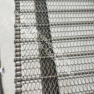 Stainless Steel Chain Spiral Balanced Weave Conveyor Belt / Metal Chain Link Spiral Wire Mesh Belt thumbnail-1