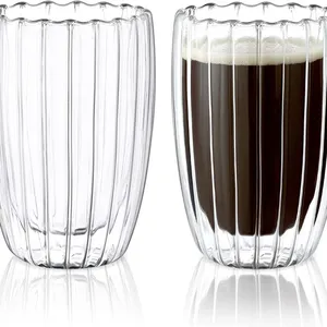 Household High Borosilicate Double Glass Cup High Temperature Resistant Wave Cup thumbnail-4