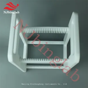 NJbinglab Strong Acid Resistant PTFE Silicon Wafer Rack, Customizable, for Semiconductor and Photovoltaic Industries thumbnail-2