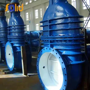 Big Size F4&F5 Ductile Iron Resilient Rubber Lined Gate Valves thumbnail-1