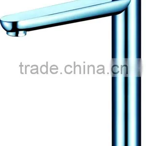 8114A High Quality Brass Deck Mounted Polished Chrome High Cold Water Bathroom Tall Basin Tap With Singel Lever thumbnail-1