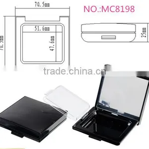 MC8198 Empty Square Plastic Makeup Powder Case thumbnail-1