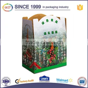Full Color Printed Rectangle Folding Design Big Size Cardboard Box for Fruit thumbnail-5