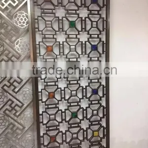 Stainless Steel Decorative Screen and Glass thumbnail-1