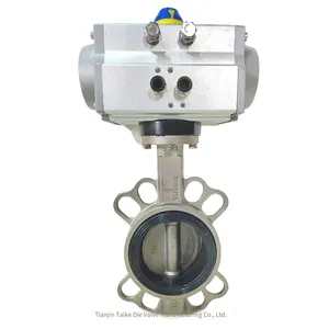 Jintaike Advantageously Supplies Pneumatic Butterfly Valves D671x - 16p of Various Materials, Compatible With Three - Piece Sets thumbnail-1