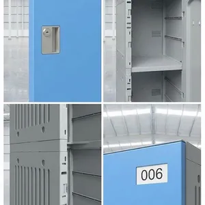 Environmentally Friendly and Healthy ABS Plastic Storage Cabinet | With Hanging Rod | for Public Bath thumbnail-4
