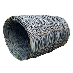 Hot Rolled Carbon Welded Q195 Q235 High Carbon Steel Wire Rod SAE1008 ASTM Standard Ungalvanized Spring Wire for Nails Netting thumbnail-4