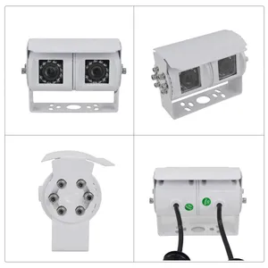 EnruigeOK Dual Lens Rear View Reversing Backup Camera for Motorhomes Bus IR Night Vision thumbnail-4