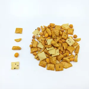Factory Supply Assorted Baked Rice Cracker & Seasoned Peanut Mix, Multi Shape Savory Mixed Snack Blend, Custom Flavor thumbnail-4