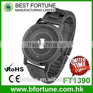 FT1390 Factory Price 30m Water Resistant Analog Black Plated Watch thumbnail-1