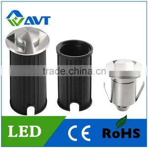 Stainless Steel Cover A/B/C Led Ground Light 1W With Tempered Glass 10mm Led Ground Lamp Outdoor thumbnail-1