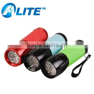 9LEDs Aluminum Torch Light Glow in the Dark thumbnail-1