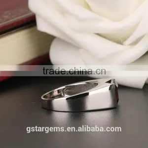1.5CT Genuine Smoky Quartz Ring Cheap Gemstone 925 Sukver Jewelry Men's Ring thumbnail-3