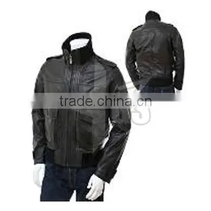 Fashion Cheap Mens Leather Jacket thumbnail-1