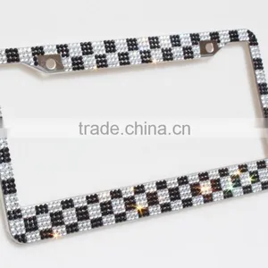 Bling Diamond License Plate Frame Custom thumbnail-2