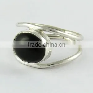 Beautiful Black Onyx Ring, Gemstone Silver Jewelry, Handmade Silver Jewelry thumbnail-3