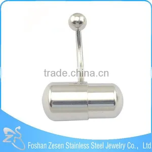 Stainless Steel Wholesale Capsule Belly Button Rings Vibrating Body Jewelry thumbnail-1