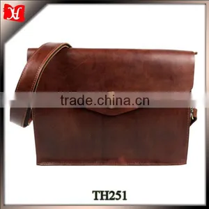 Vintage Bike Leather Messenger Bag Small Women Messenger Bag thumbnail-1