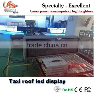 RGX Hot Sale Double Side Waterproof Taxi Roof Advertising Led Display thumbnail-1