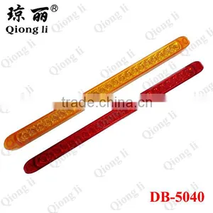 24V DC Factory Amber 23 Pieces Super Bright LEDs PC Lens Led Light Bars for Trucks thumbnail-2