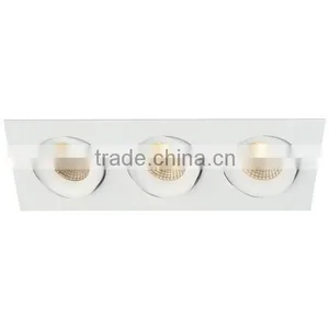 IP Rated Rotatable Dimmable 3*8W COB LED Downlight thumbnail-2