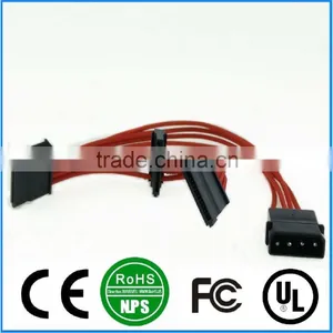 ATX 4 Pin Red Internal PC PSU Power Extension Cable PCB thumbnail-1
