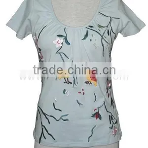 High Quality Cotton Plain T-shirts , Wholesale T-shirts Women thumbnail-1