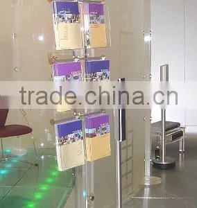 High Quality Acrylic Magazine Display Rack ,hot Sale Acrylic Display Stand thumbnail-1