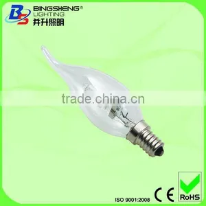 C35 Tailed Eco Halogen Bulbs 230V 42W E27/B22/E14 CE ROHS ERP thumbnail-1