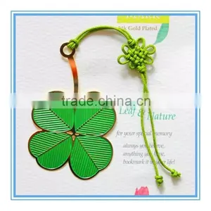 Metal Clover Etching Bookmark for Books thumbnail-1