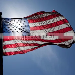 Custom Material Printed Polyester Knitted American Flag for Sale thumbnail-4