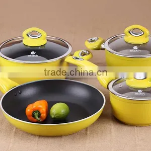 Non Stick Forging Aluminum Fry Pan & Pot Set Risoto Elmich S-05 thumbnail-1