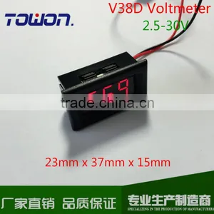 V38D 0.36" Digital DC Voltmeter DC 2.5-30V Digital LED Voltage Meter Red Green BlueDigital Car 12V 24V Voltmeter Measure Voltage thumbnail-4
