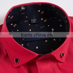 100 Cotton 2015 Men Shirts New Pattern Shirts With Check Design thumbnail-3