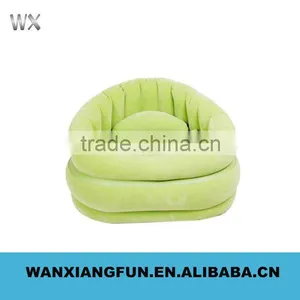 Blue Flocked Inflatable Sofa, Inflatable Chair, Inflatable Air Sofa thumbnail-4