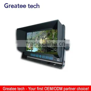7 Inch Car Lcd Monitor 3 Ways Video Inputs 2 Way Audio Inputs thumbnail-1