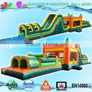 78ft Long Children Inflatable Slide Obstacle Game Slide Combo for Sale thumbnail-1