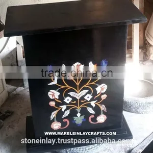 Inlaid Marble Table Base, High Class Stone Base For Marble Table thumbnail-1