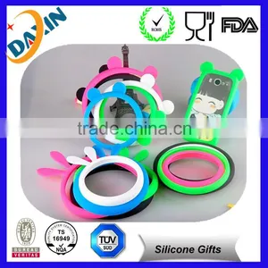2015Universal Luminous Protective Silicone Bracelet Ring Phone Cover Bumper Case thumbnail-1