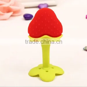 Silicone Baby Toothbrush Teether/baby Teething Toys thumbnail-2