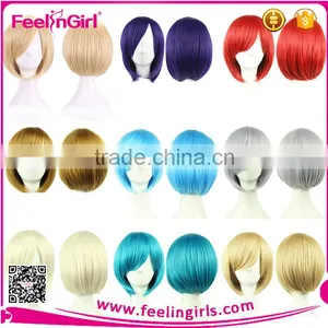 Top Hot Colorful Short Silk Wig Cap Wholesale thumbnail-1