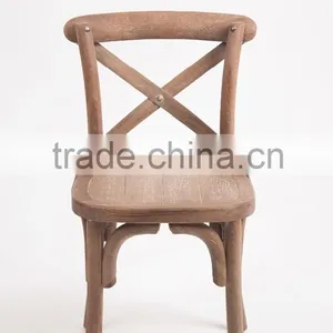 Children Room Wholesale Baby Wood Cross Back Armless Chair /baby Sitting Chair(CH-614S-OAK) thumbnail-3